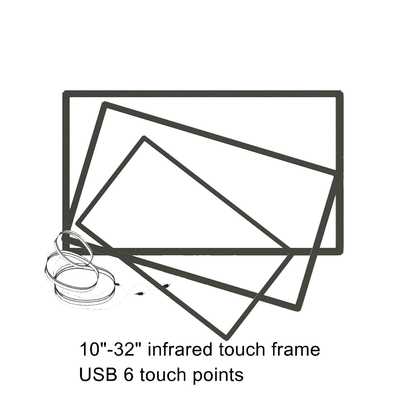 Moniteur interactif d'écran tactile du tableau blanc IR, 46&quot; écran tactile infrarouge de cadre