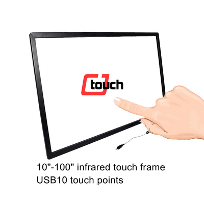 40&quot; écran tactile infrarouge anti-éblouissant pour annoncer le contact de l'affichage 10points