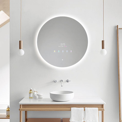 10,1 » miroirs intelligents d'écran tactile, IP65 PCAP autour des miroirs menés de salle de bains