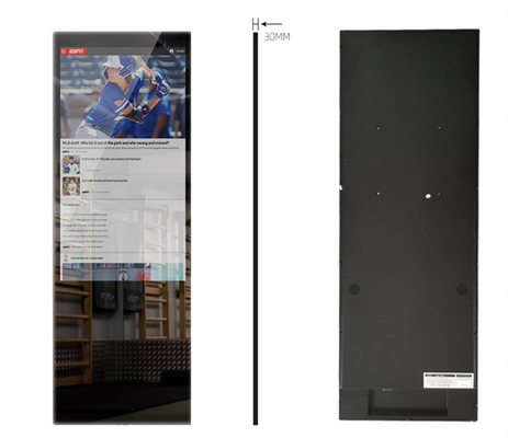 miroir intelligent d'écran tactile de 32 pouces, miroir à la maison interactif du gymnase 350cd/m2