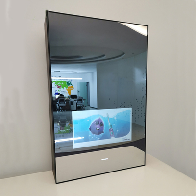 Miroir de Smart d'écran tactile d'Android 5,0, miroir interactif de salle de bains de 15,6 pouces
