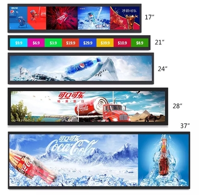 1500cd/m2 a étiré l'affichage d'affichage à cristaux liquides de barre, IPS panneau d'affichage à cristaux liquides d'Ultrawide de 36,5 pouces