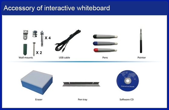 95&quot; tableau blanc interactif d'éducation, tout dans un panneau 3840x2160 futé interactif