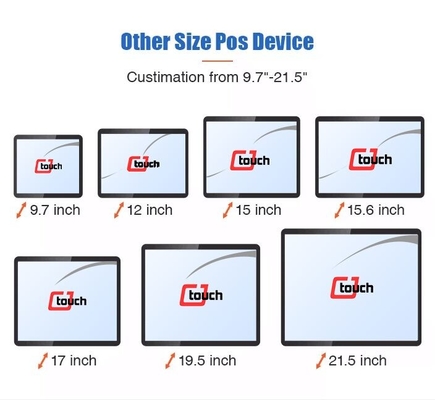 19 moniteur capacitif d'écran tactile d'affichage industriel de contact du cadre ouvert PCAP de pouce
